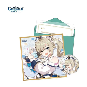 Набор Значок, Сикиси, Конверт, Письмо, Наклейка Day of Destiny Series Barbara — Genshin Impact