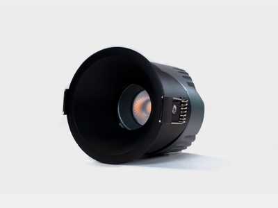 Светильник встраиваемый 12Вт 55° IP65 черный 4000К поворотный RC-D84-12-BL-NW65