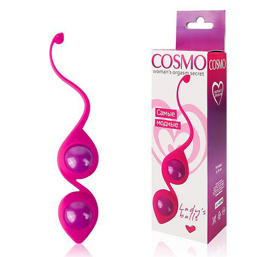 Вагинальные шарики с хвостиком 3,5см Bior Toys Cosmo CSM-23036