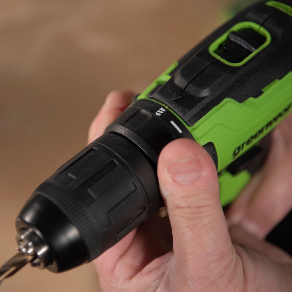 Аккумуляторная ударная дрель шуруповерт Greenworks GD24DD60K2, 3704107UA, 24v, АКБ 2 А·ч и ЗУ в кейсе