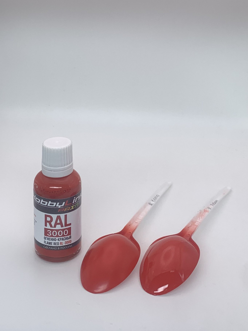 Краска лаковая HobbyLink RAL-3000 Огненно-красный RL-3000