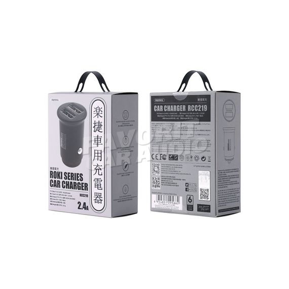 АЗУ 2USB Remax RCC219 Roki, 2400mA чёрный