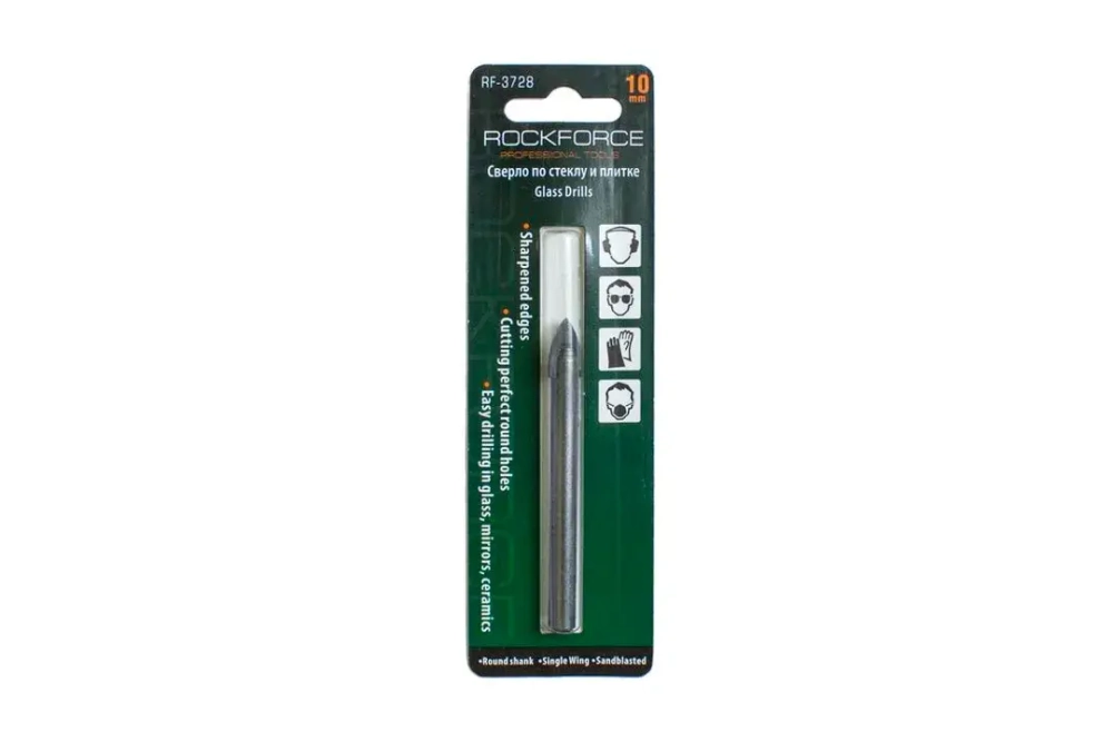 Сверло по стеклу и плитке 9мм, в блистере RockForce##Rock FORCE RF-37209