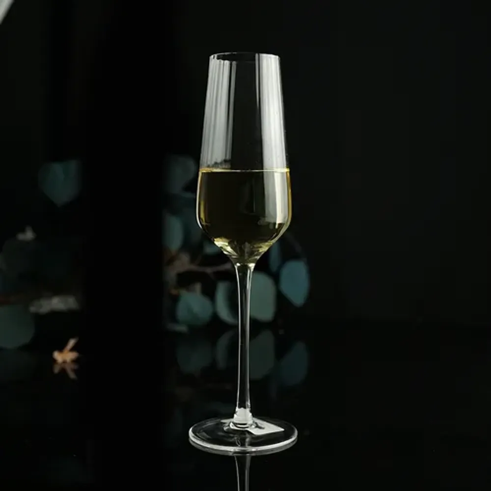 Бокал-флюте для шампанского 270 мл "Optical" d 6 см h24,5 см P.L. - BarWare [6]
