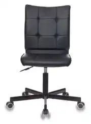 Кресло Бюрократ CH-330M черный Leather Black экокожа крестов. металл черный