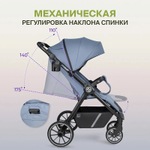 Коляска детская прогулочная Farfello Scarlet (Grey Blue/Серо-голубой HD-02)