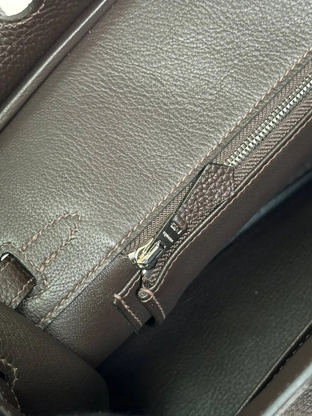 Сумка Hermes Birkin 25 и 30 цвета черный шоколад