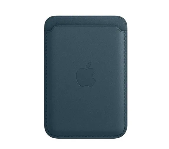 Кожаный кошелек для iPhone MagSafe Синий