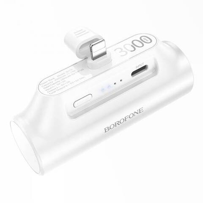 Портативный аккумулятор для Lightning Borofone BJ73 3000mAh (white)