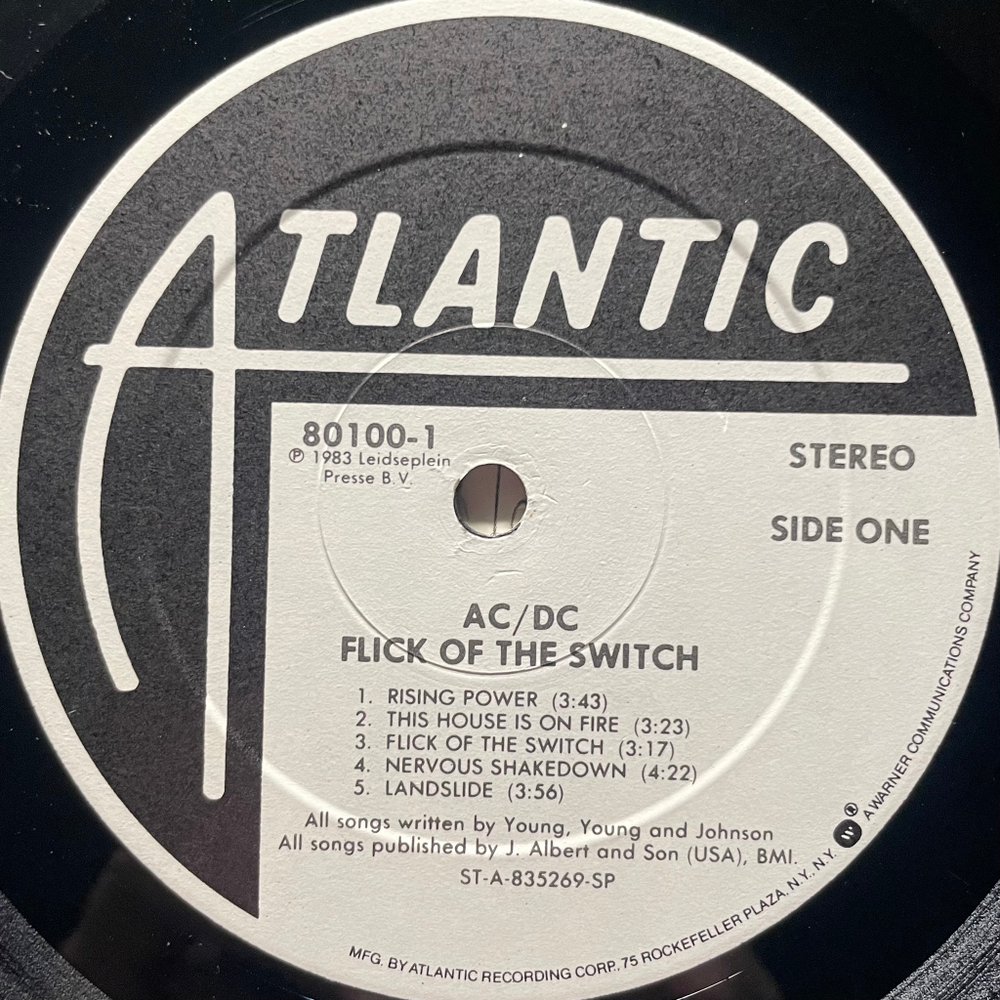 AC/DC ‎– Flick Of The Switch (США 1983г.)