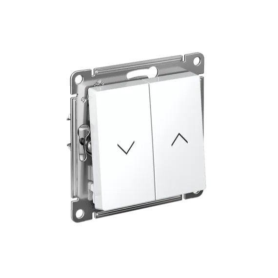 Выключатель для жалюзи двухклавишный Systeme Electric AtlasDesign Лотос ATN001319
