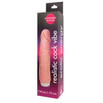 Вибратор Realistic Cock Vibe телесного цвета - 20 см