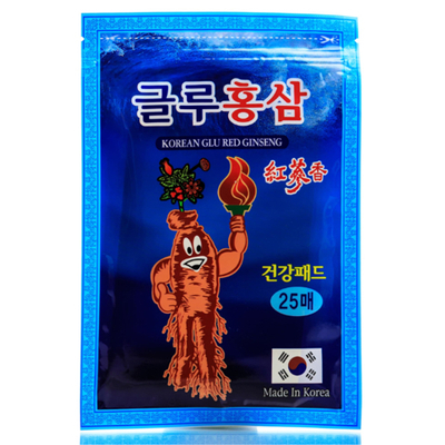 Корейский пластырь с глюкозамином и красным женьшенем - Korean Glu red Ginseng