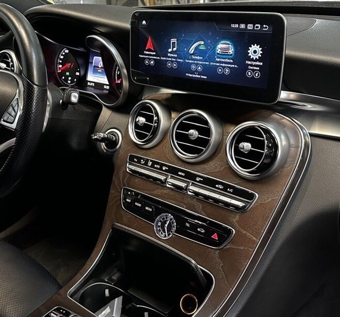 Магнитола для Mercedes-Benz C-класс (W205) 2014-2018 NTG 5.0/5.1 - Parafar PF6118A138/128C монитор 10.25" на Android 13, Быстрая, CarPlay, 4G SIM-слот