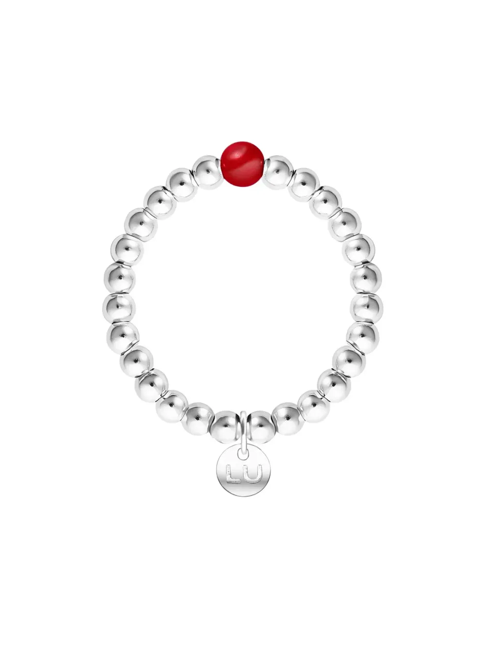 Кольцо База мини с кораллом / Basic Mini Red