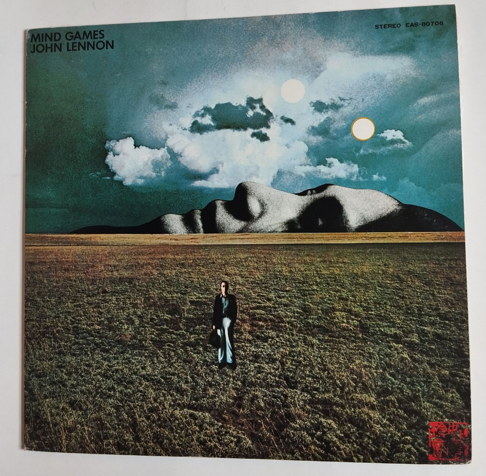 Винтажная виниловая пластинка LP John Lennon Mind Games (Japan 1977) (No Obi) (Booklet)