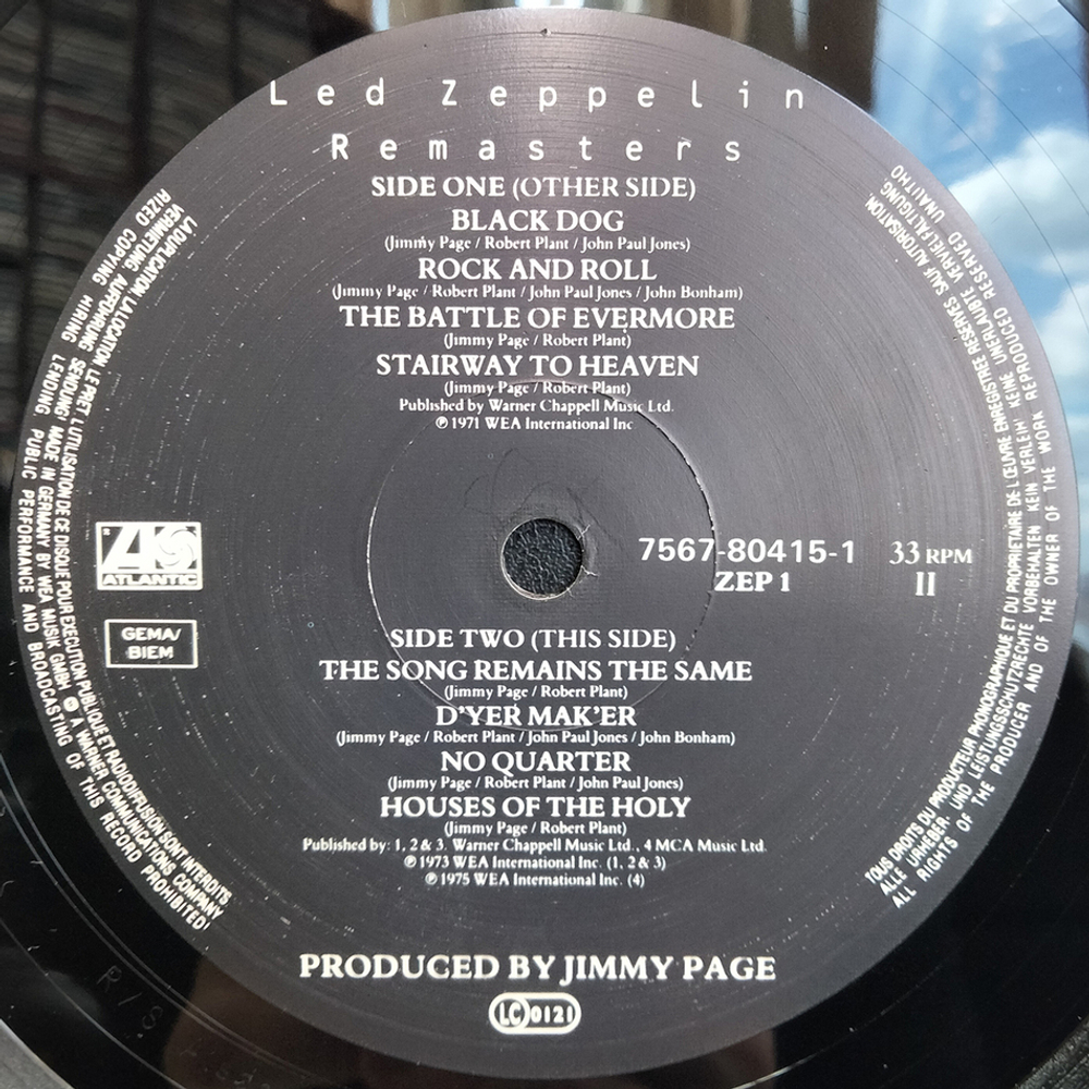 Led Zeppelin / Remasters (3LP)