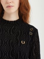 Платье Flock Print Mesh