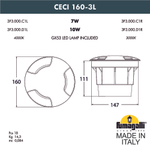 Тротуарный светильник Fumagalli CECI 3F3.000.000.LXD1L