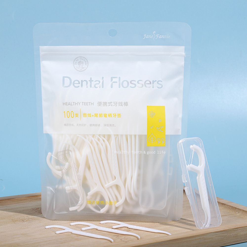Зубная нить на палочке "Dental Flossers", 100 шт