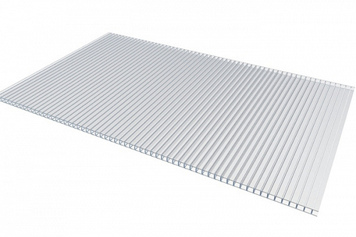 Сотовый поликарбонат POLYPLAST прозрачн. 4мм 2100*6000 (0,52)