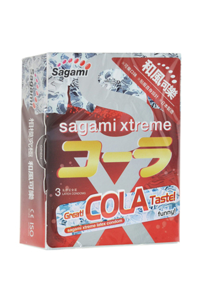Презервативы Sagami Xtreme Cola латексные с ароматом колы