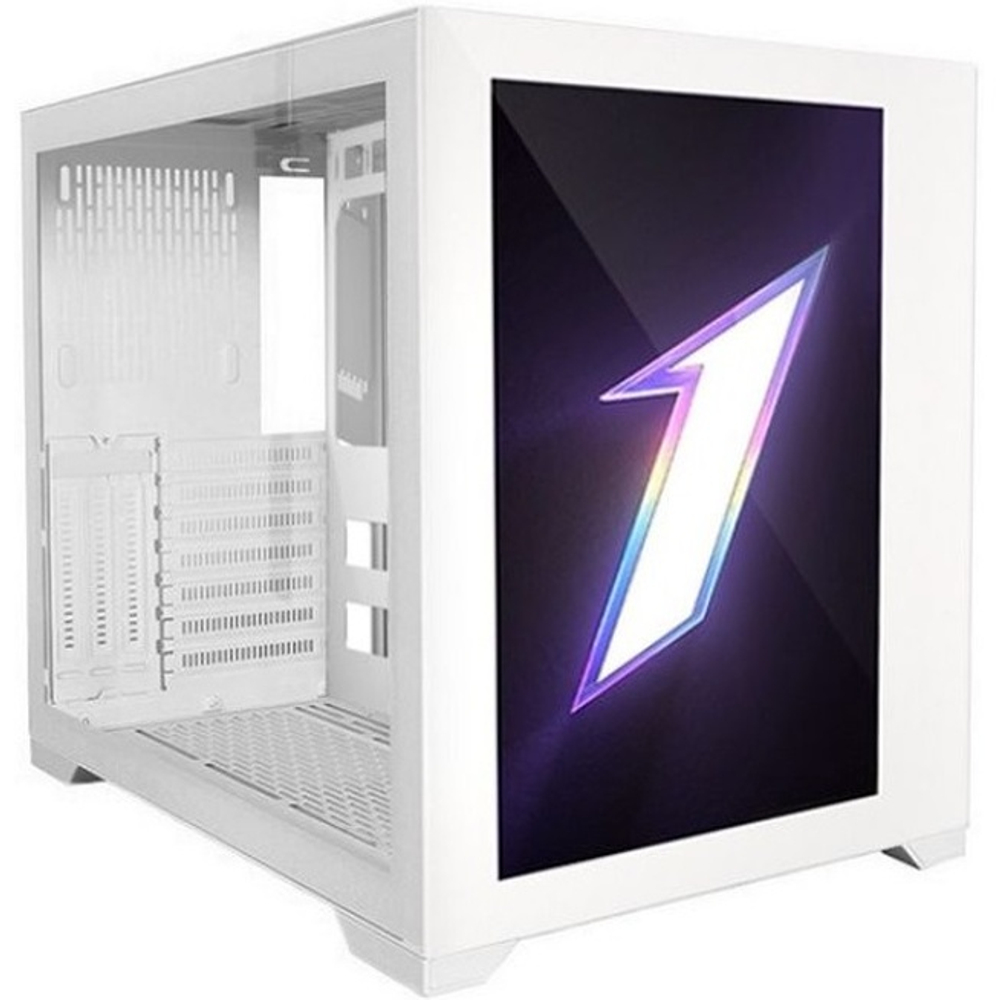 Корпус Midi-Tower 1STPLAYER STEAMPUNK SP7 EV EMOTION VIEW White (SP7-EV-WH)