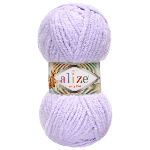 Пряжа Alize (Ализе) Softy Plus / уп.5 мот. по 100 г, 120м, 146 лаванда A