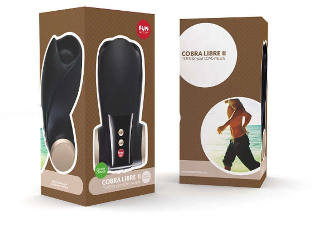Чёрный вибромастурбатор Cobra Libre 2 (Цвет: черный)