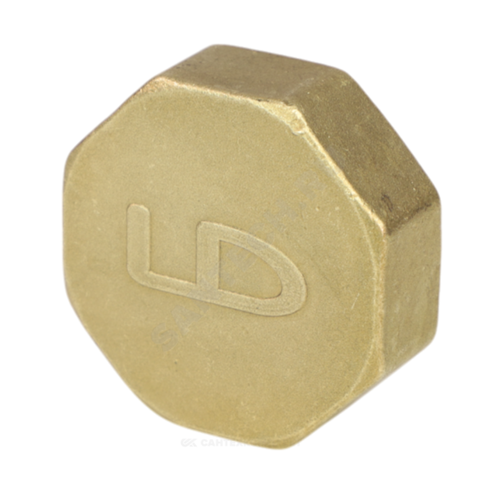 Заглушка латунь Ду 15 (1/2") ВР LD LD.65.504.15