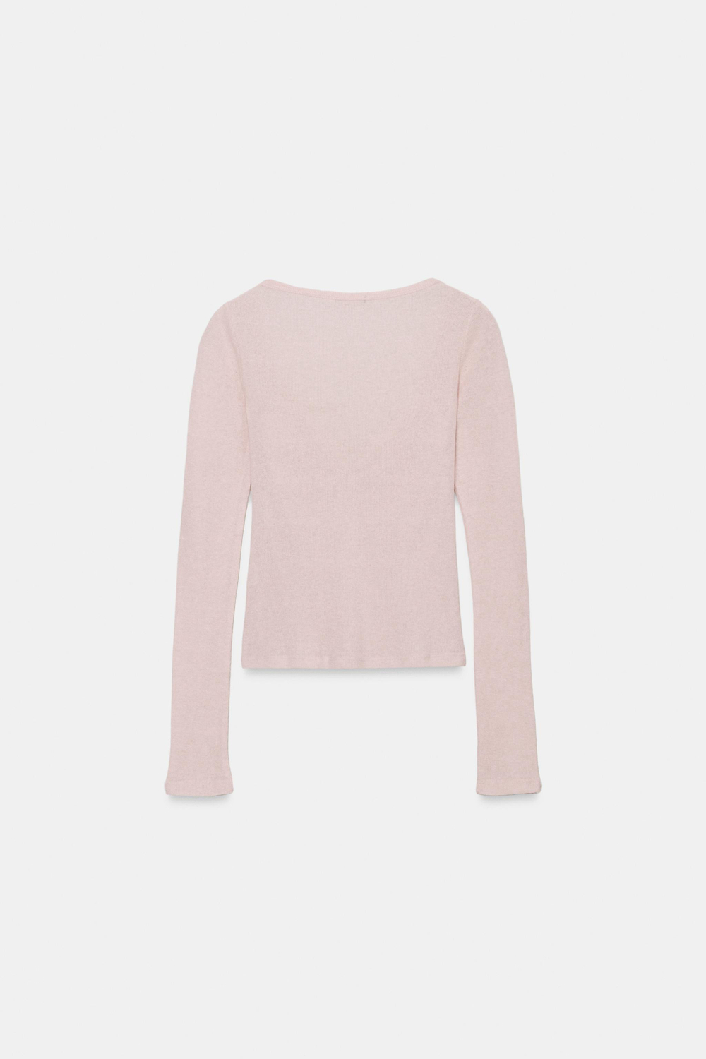 ZARA КАРДИГАН С КОНТРАСТНЫМ КРУЖЕВНЫМ ТОПОМ, РОЗОВЫЙ МЕЛАНЖ