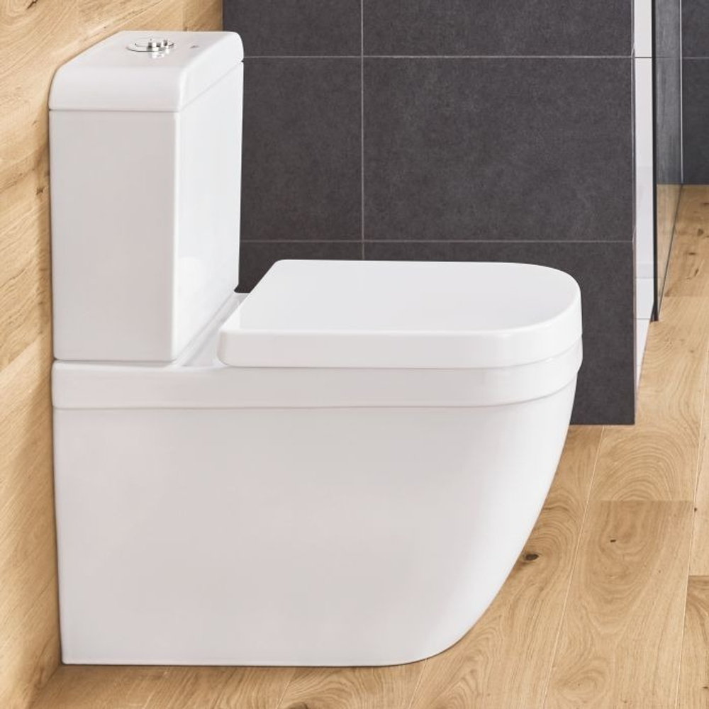 Унитаз Grohe Euro Ceramic напольный безободковый без крышки (подходящая крышка 39330000)