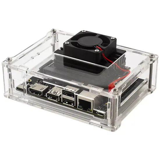 Акриловый корпус для камеры Nvidia Jetson Nano IMX219 8MP с вентилятором охлаждения