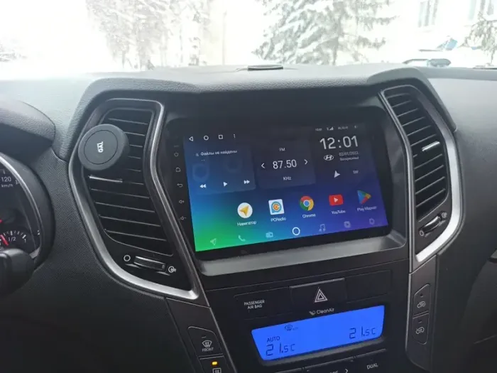 Магнитола для Hyundai Santa Fe 3 2012-2018 (отдельный экран климата, штатная КЗВ) - Teyes CC3 монитор 9" QLED на Android 10, Быстрая, CarPlay, 4G SIM-слот