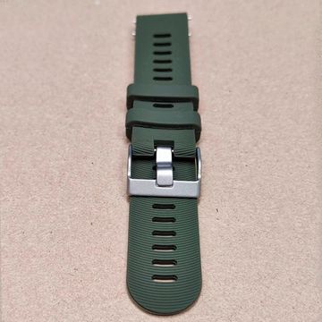 Ремешок Premium 20 мм силиконовый для Garmin Forerunner 55/245/645, Venu, Venu Sq, Venu 2 Plus, Vivoactive 3, Vivomove быстросъемный (Хаки)