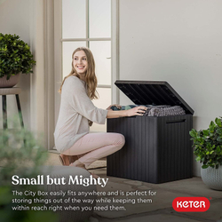 Пластиковый сундук Keter City Box 113 л graphite
