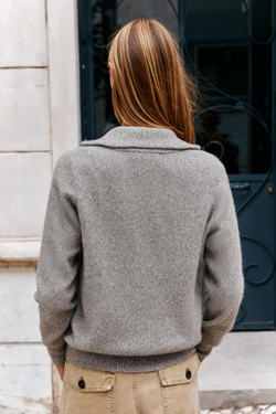 ZARA КАРДИГАН НА МОЛНИИ, СЕРОВАТО-КОРИЧНЕВЫЙ