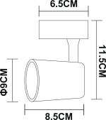 Трековый светильник Arte Lamp AMICO A1810PL-1BK, LED
