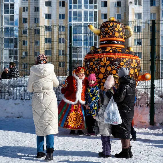 Надувной Самовар с чайником