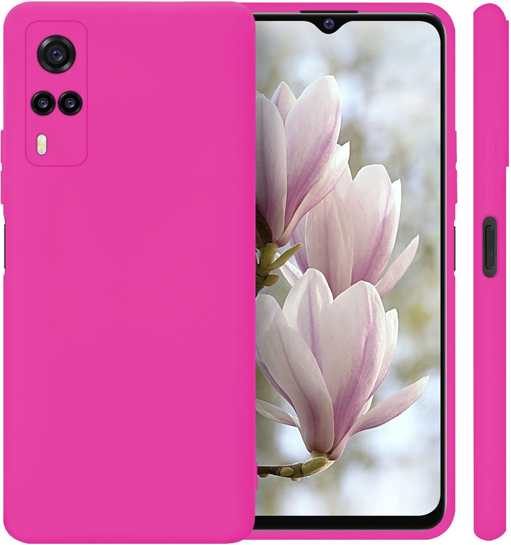Мягкий Soft Touch чехол из силикона для VIVO Y31 / Y53s 4G / Y51 / Y51a с бархатной подкладкой