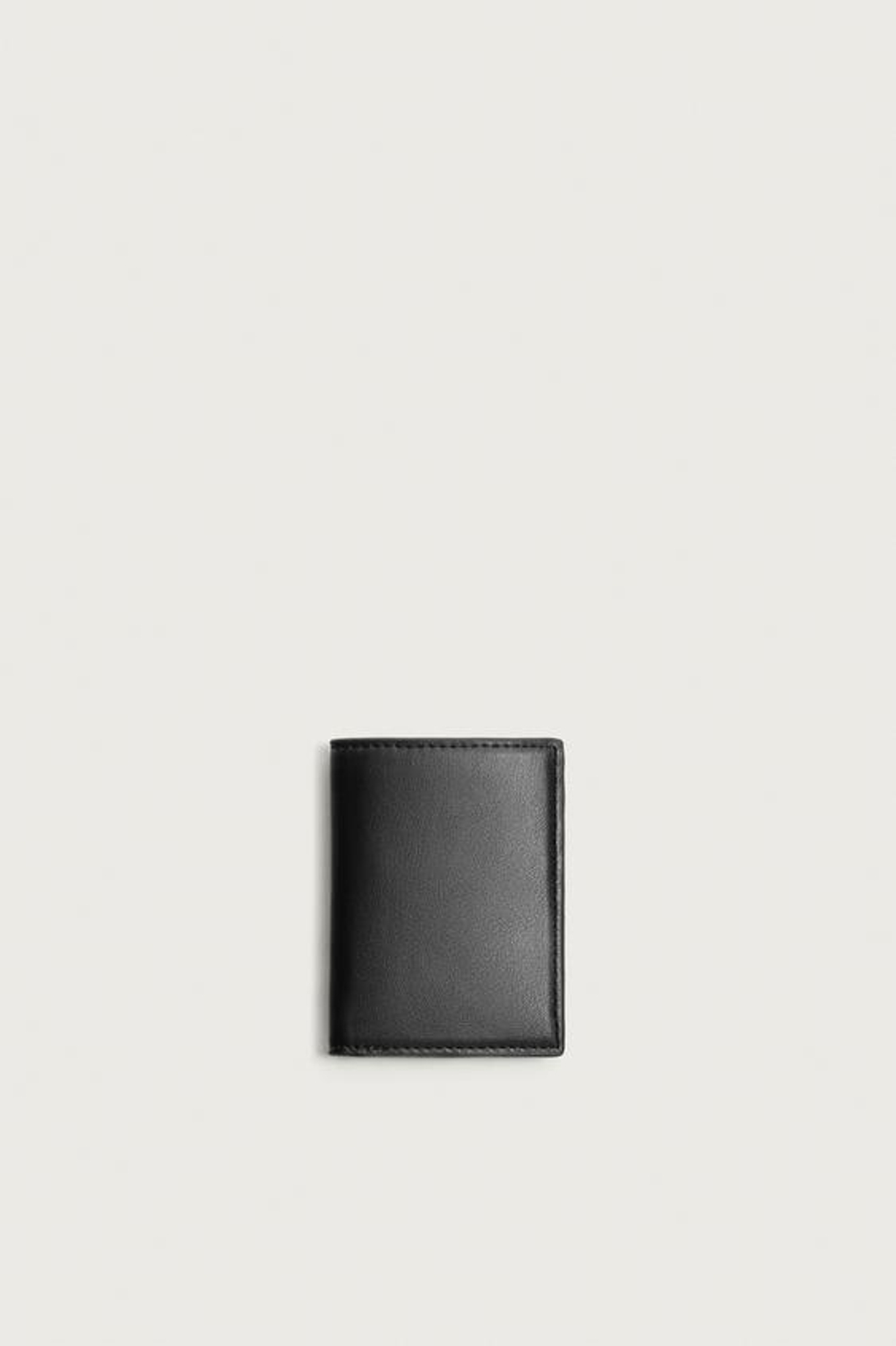 ZARA ГЛАДКИЙ ВЕРТИКАЛЬНЫЙ КОШЕЛЕК, ЧЕРНЫЙ