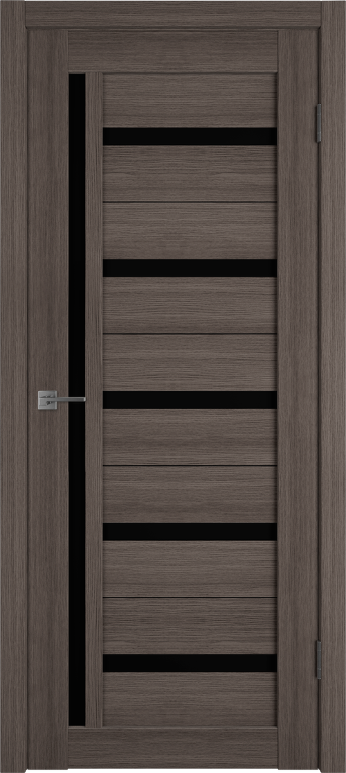 Дверь Atum 18 / Grey / Black Gloss / Владимирские двери