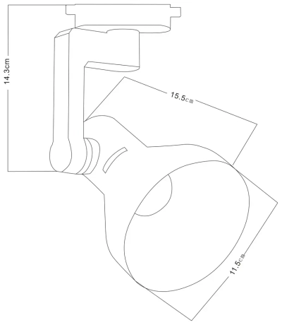 Трековый светильник Arte Lamp NIDO A5106PL-1BK, 1хE27