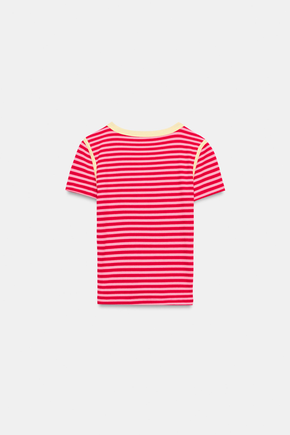 Футболка в рубчик в полоску — ZARA