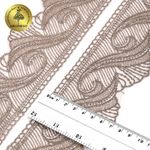 Кружево на сетке 70 мм / 13.71 метра, 2107 цв.N4815 кофе, Kruzhevo