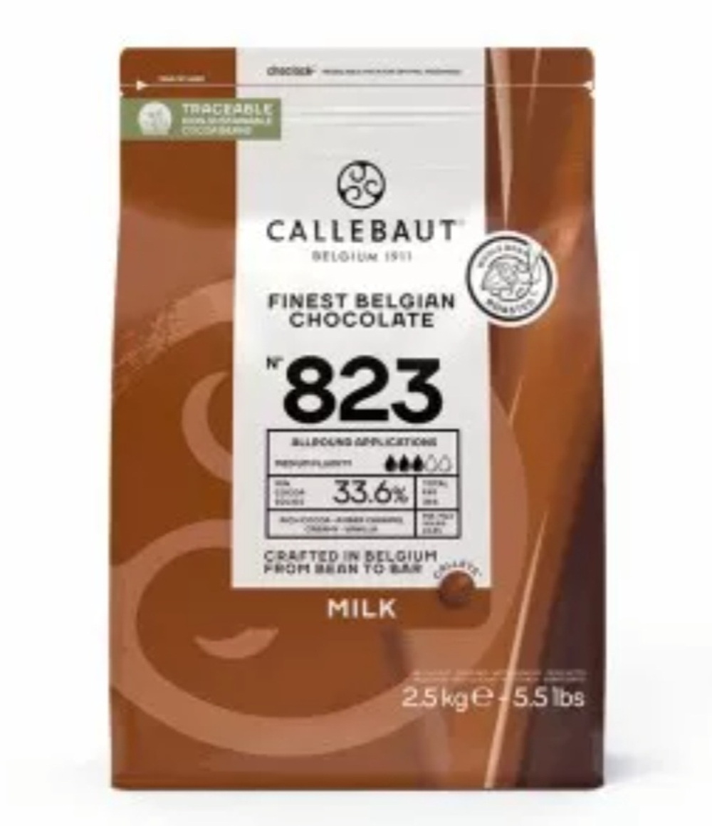 Шоколад молочный Callebaut 33,6%, 2,5 кг