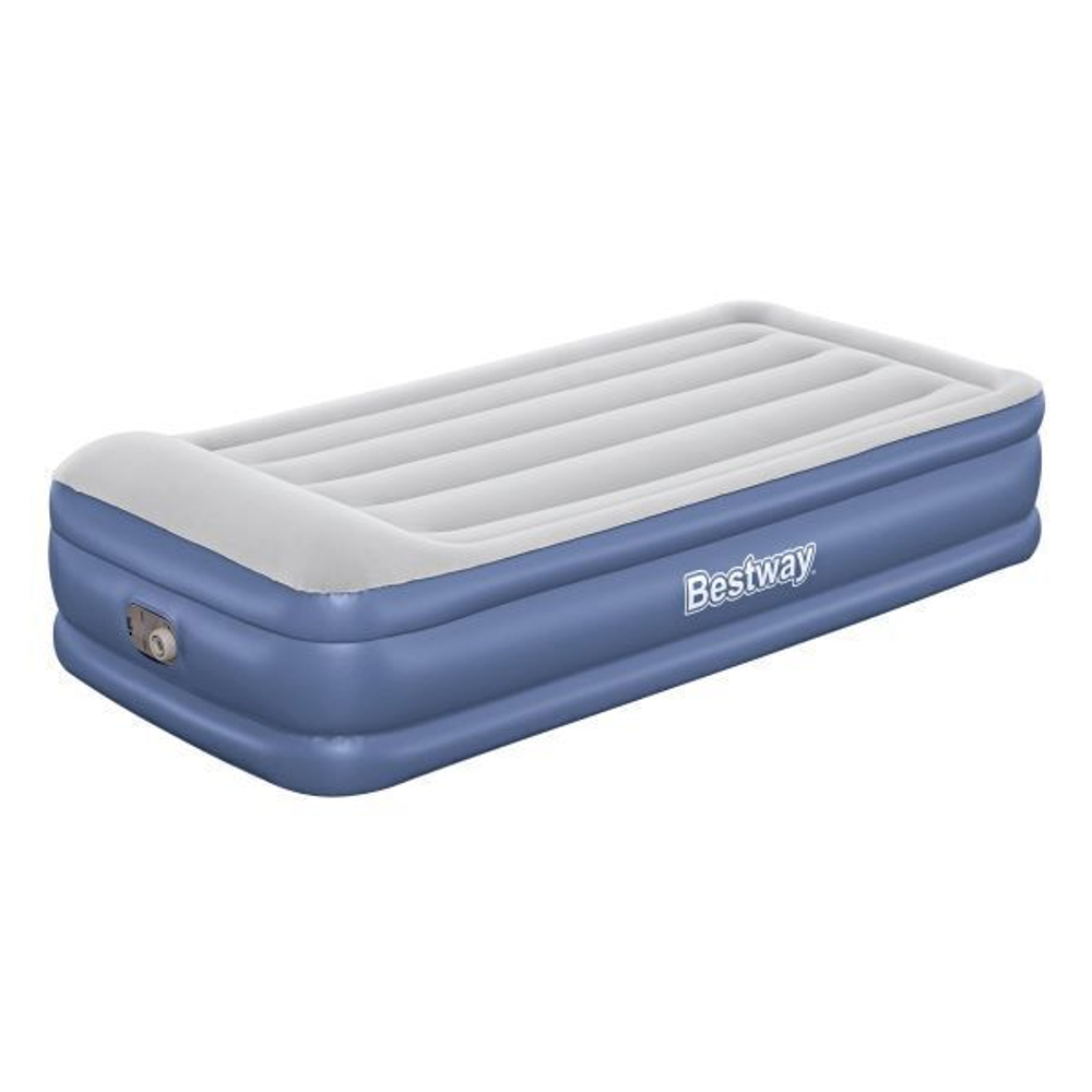 Кровать надувная Tritech Air Mattress Twin,191*97 46 см, встроенный насос 220В, Bestway (67628)