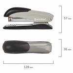 Степлер №24/6, 26/6 металлический BRAUBERG "Office Expert", до 25 листов, серый, 228596