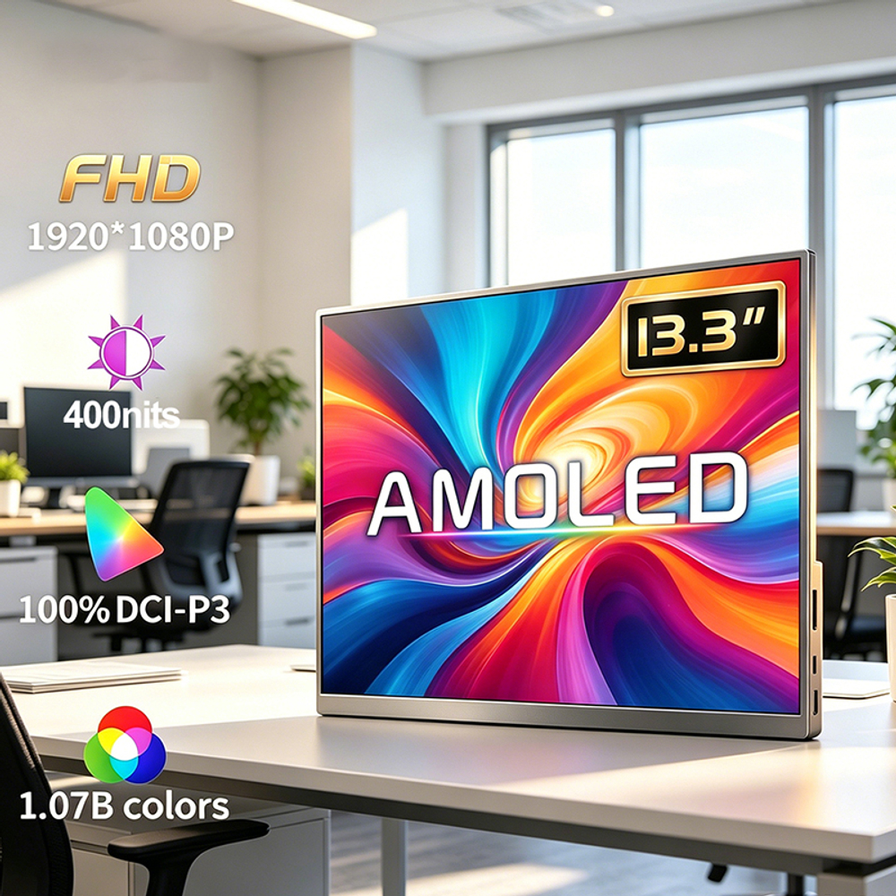 13.3" Портативный игровой монитор VChance SF13O 1920x1080, 60 Гц, OLED