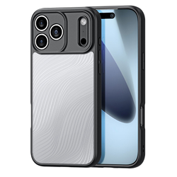 Тонкий чехол с мягкими черными рамками от Dux Ducis для iPhone 17 Pro, серия Aimo Series Case
